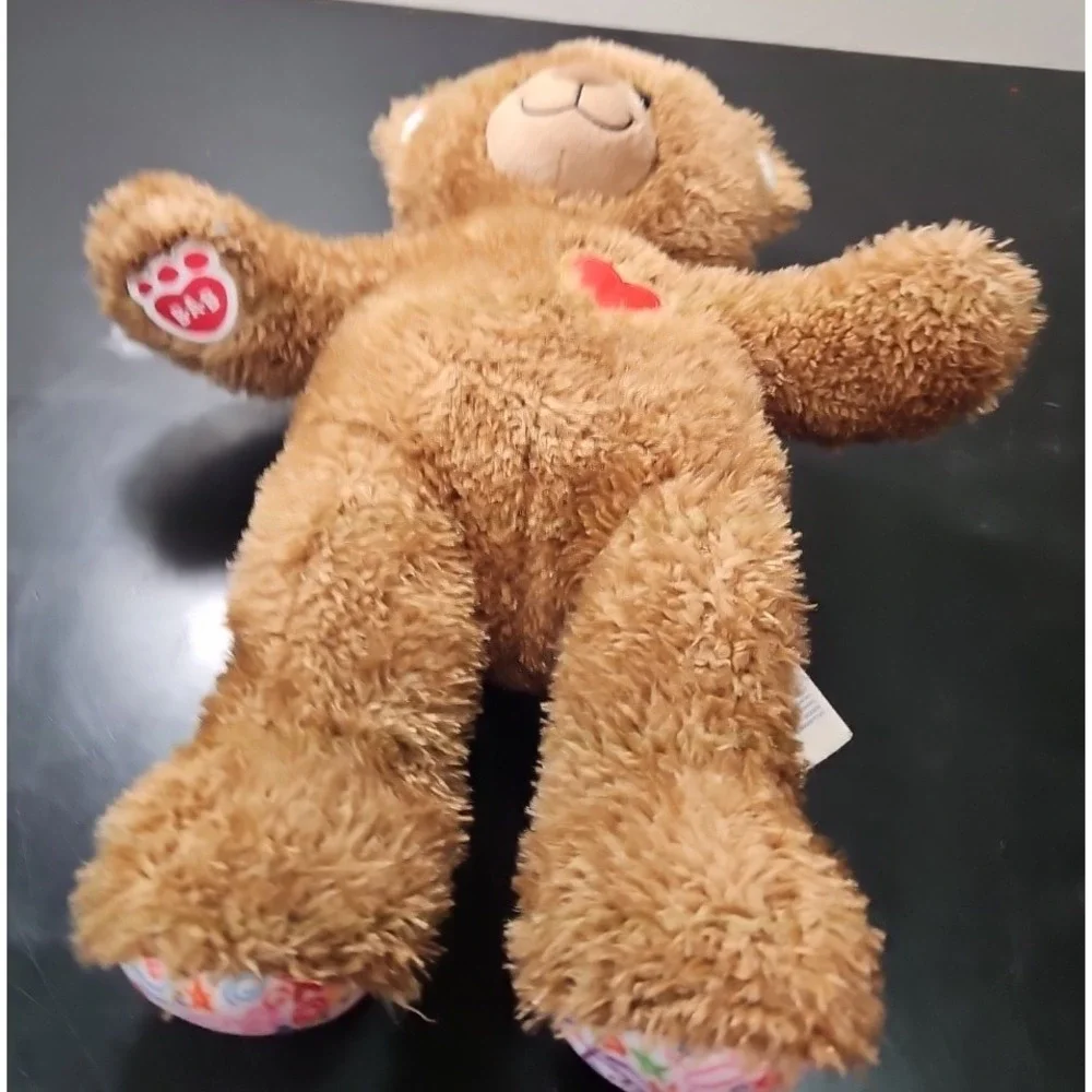 Build A Bear Hearts n Hugs Doodle Paws Brown Teddy Plush Red Heart BAB 2022 *EUC - Picture 7 of 16